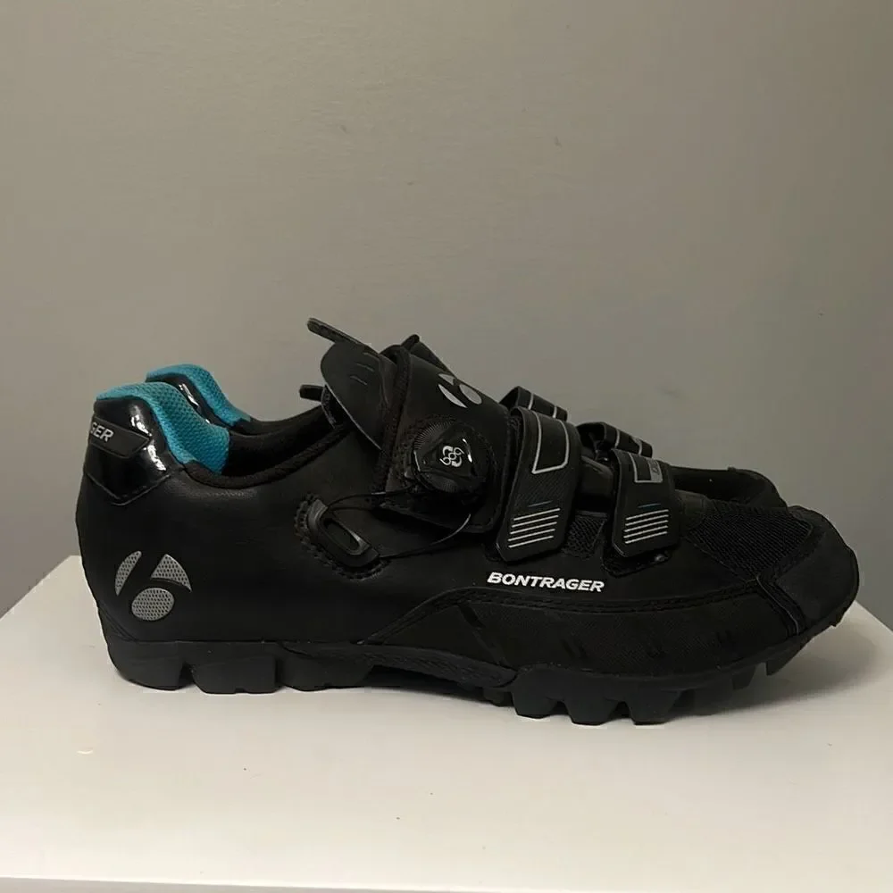 Bontrager Igneo Women's Black Blue Outdoor Cycling Athletic Shoes Size 11.5